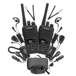 Uniden UH755-2DLX 5 Watt UHF Splashproof CB Handheld Radio Deluxe Pack