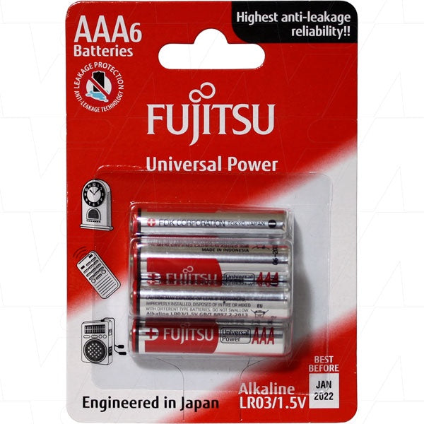 LR03(6B)FU - Fujitsu AAA 6 pack