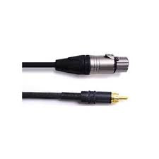RCA MALE TO XLR FEMALE RIGHT ANGLE CABLE 1 M